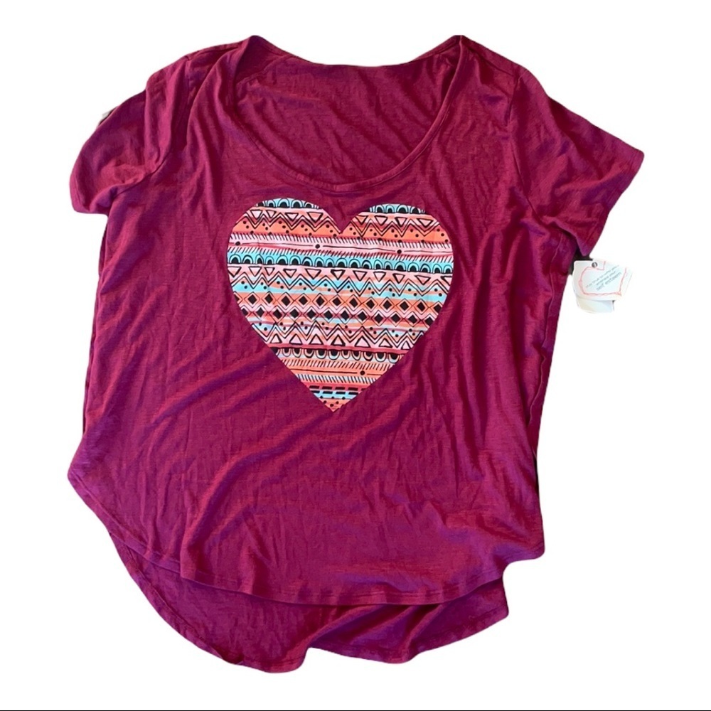 Self Esteem wine color. New Graphics Tee. Size 1X